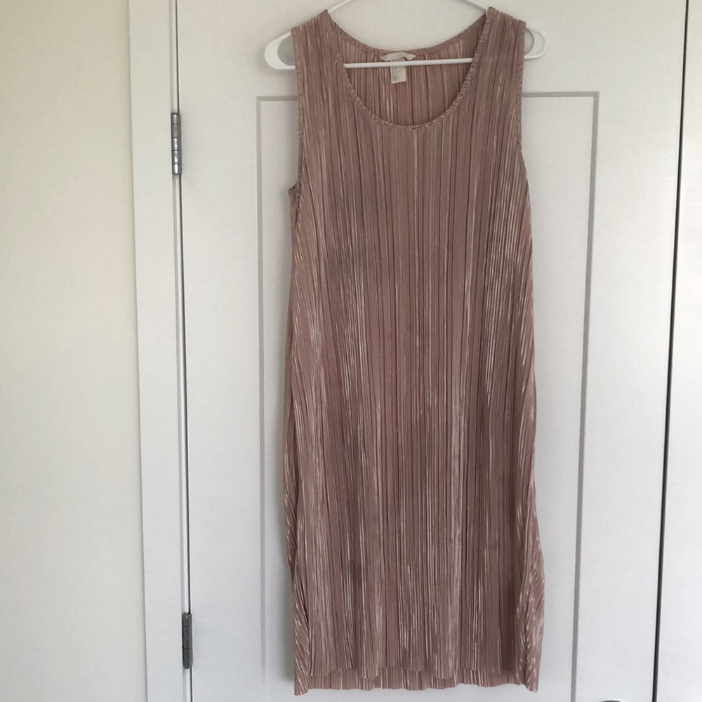 🍁 SALE: H&M ROSE PINK SHIMMERY MIDI DRESS